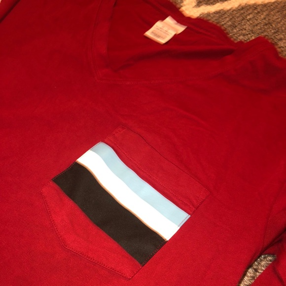 PINK Long-sleeve V-Neck Tee - Picture 3 of 7